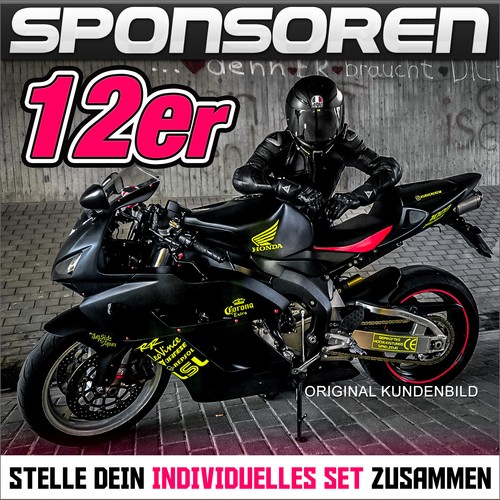 12er set motorrad sponsoren - motorrad,